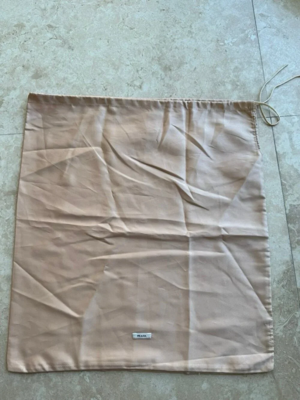Prada Dust Bag Storage Cover Drawstring Rose Gold 17